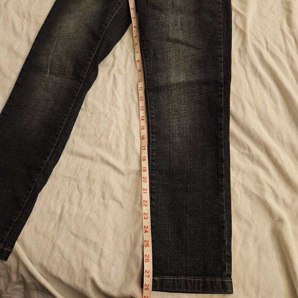 Flavour Bubblegum Jeans 8P Regular Dark Wash 8 Petite Short New NWT Y2K Zipper - Picture 8 of 9